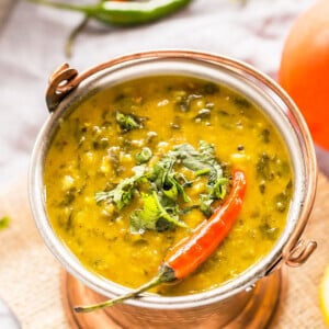 instant pot spinach dal