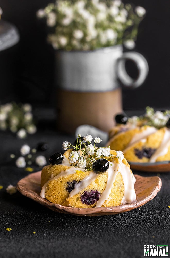 lemon blueberry tea cakes