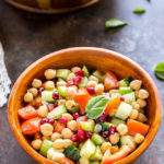 Chickpea Tomato Cucumber Salad