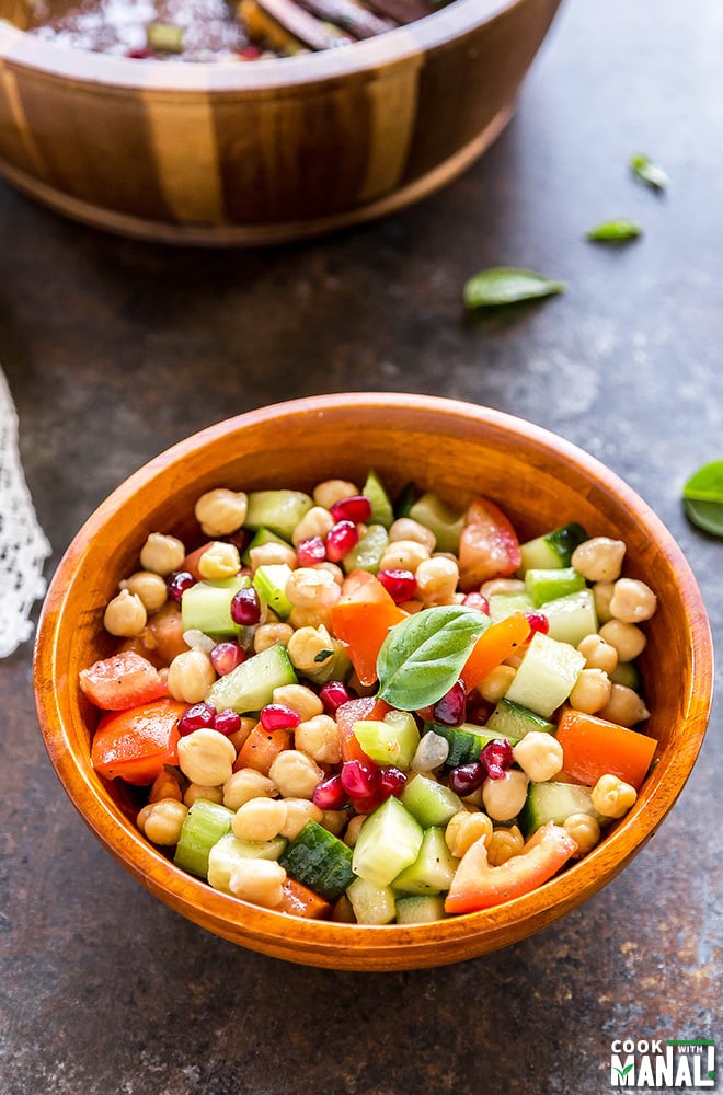 Chickpea Tomato Cucumber Salad