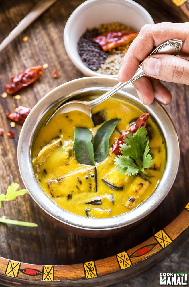 eggplant mango kadhi