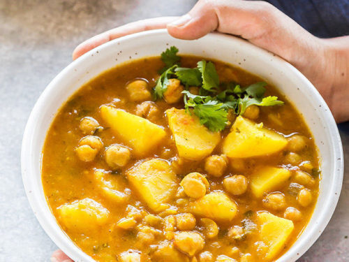 Potato-Chickpea Curry Recipe