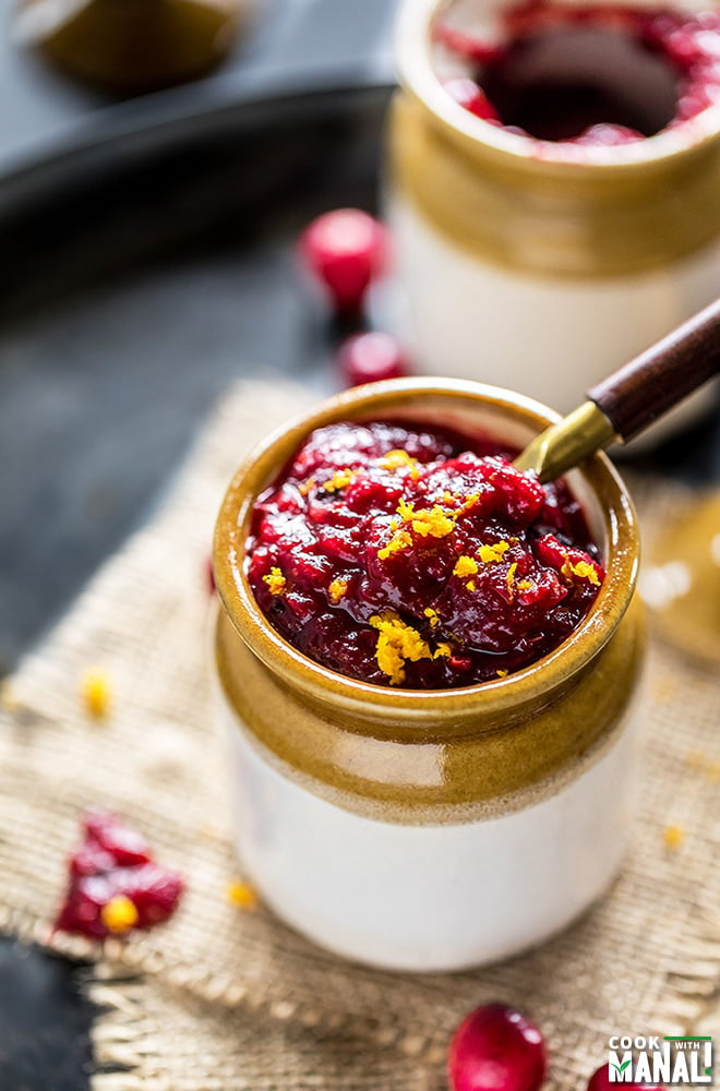 Instant Pot Cranberry Orange Chutney - Cook With Manali