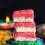 rose cardamom burfi