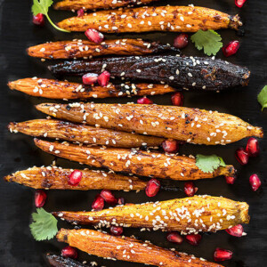 chipotle and maple roasted carrots