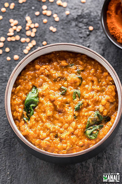 ethiopian lentil stew in a bowl