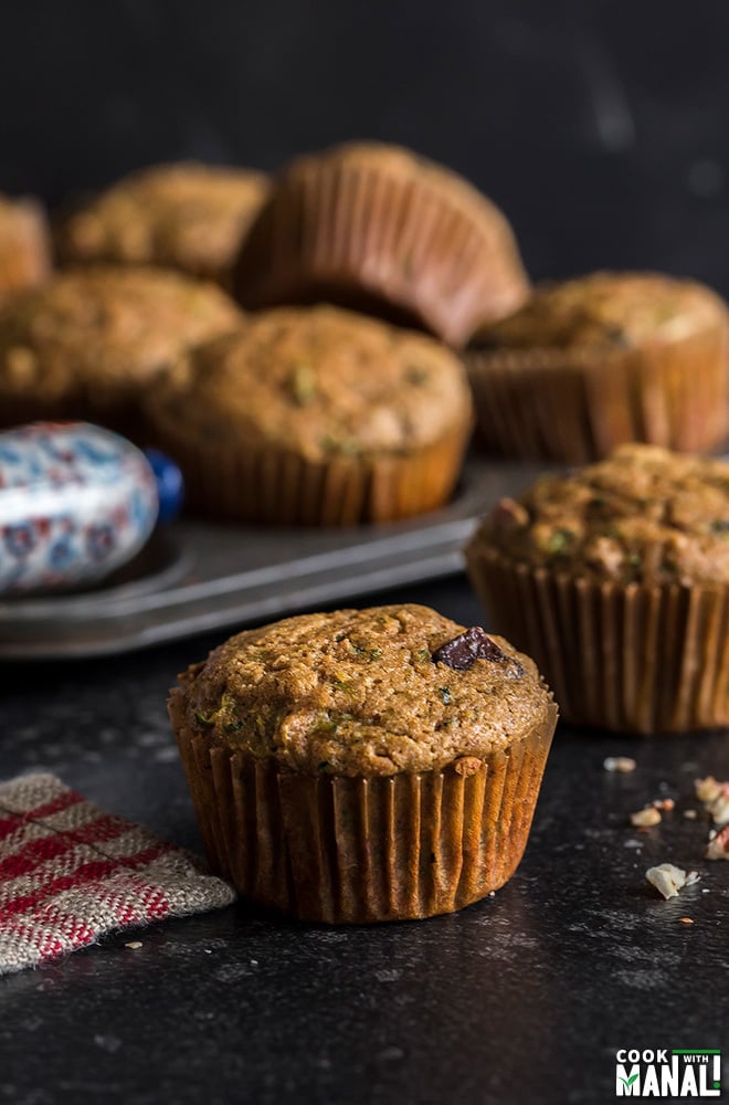 healthy zucchini muffins