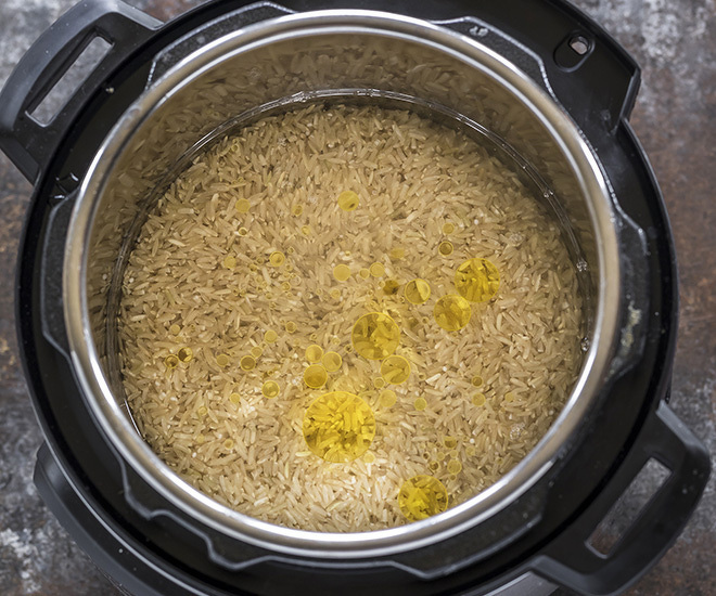 brown rice in the instant pot