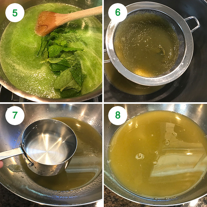step by step pictures of making cucumber lemonade