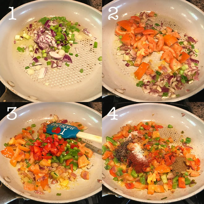 tofu scramble recipe step pictures