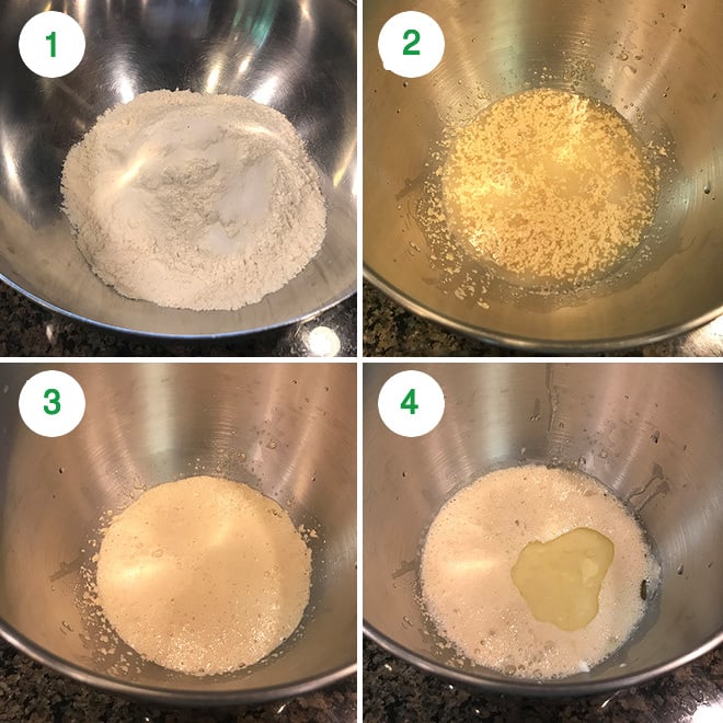 step by step pictures of making garlic naan at home