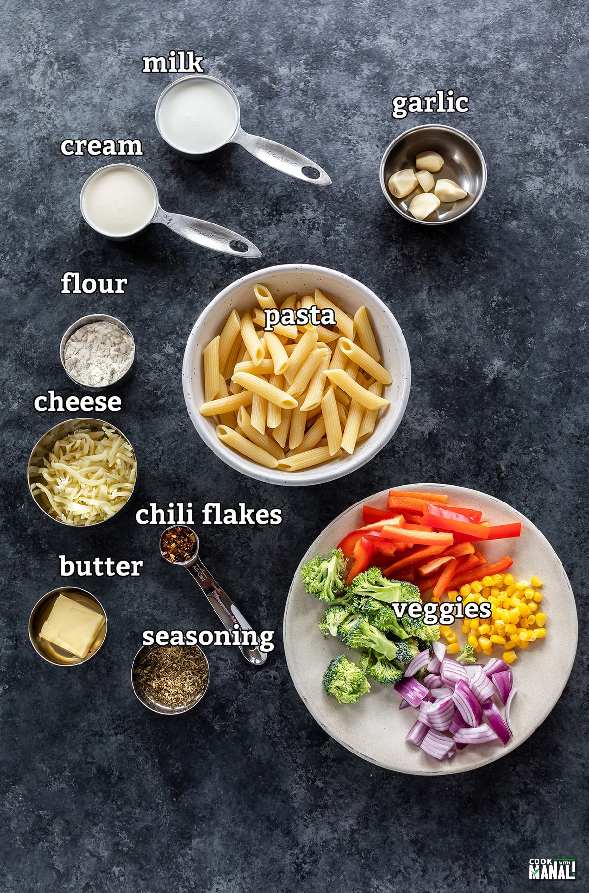 White Sauce Pasta - Cook With Manali