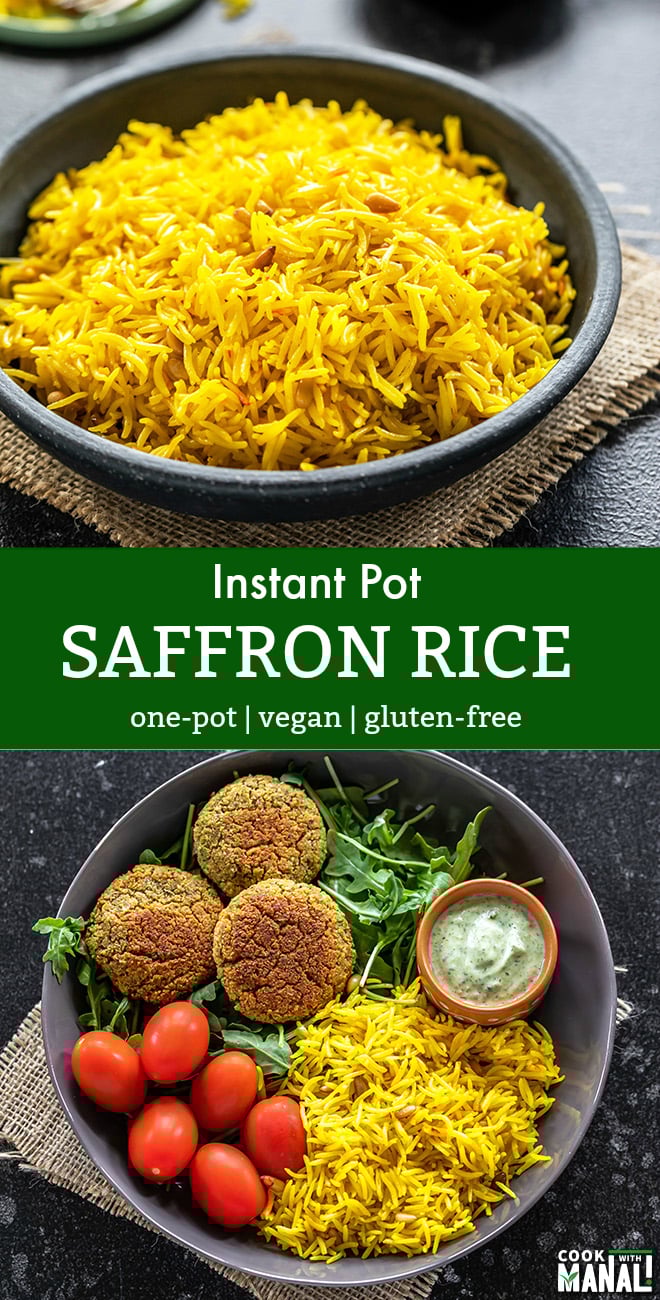 Instant Pot Saffron Rice Cook With Manali