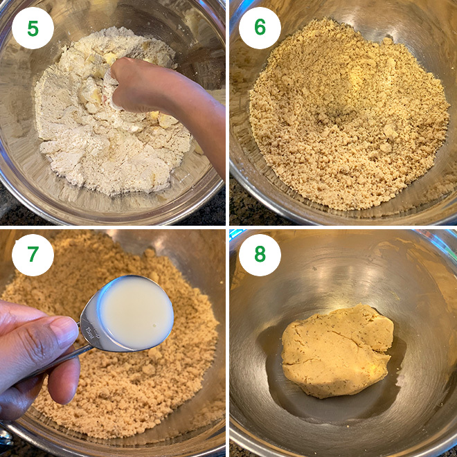 step by step pictures of making ajwain cookies