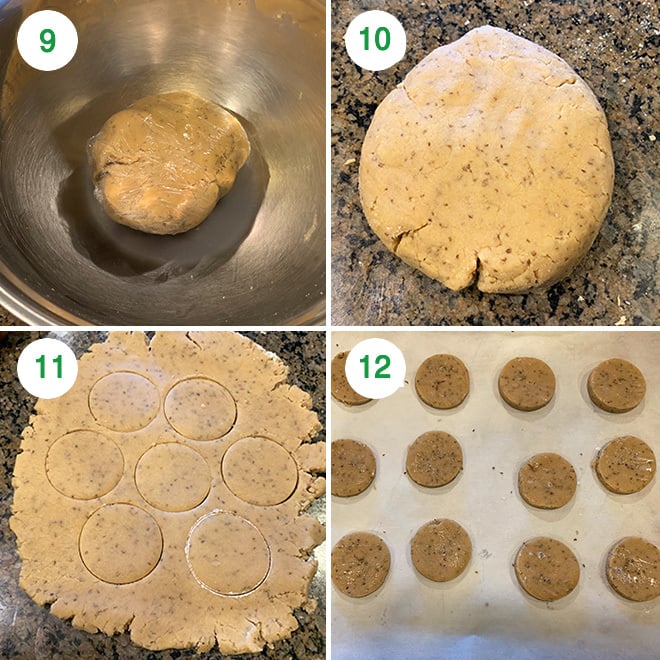 step by step pictures of making ajwain cookies