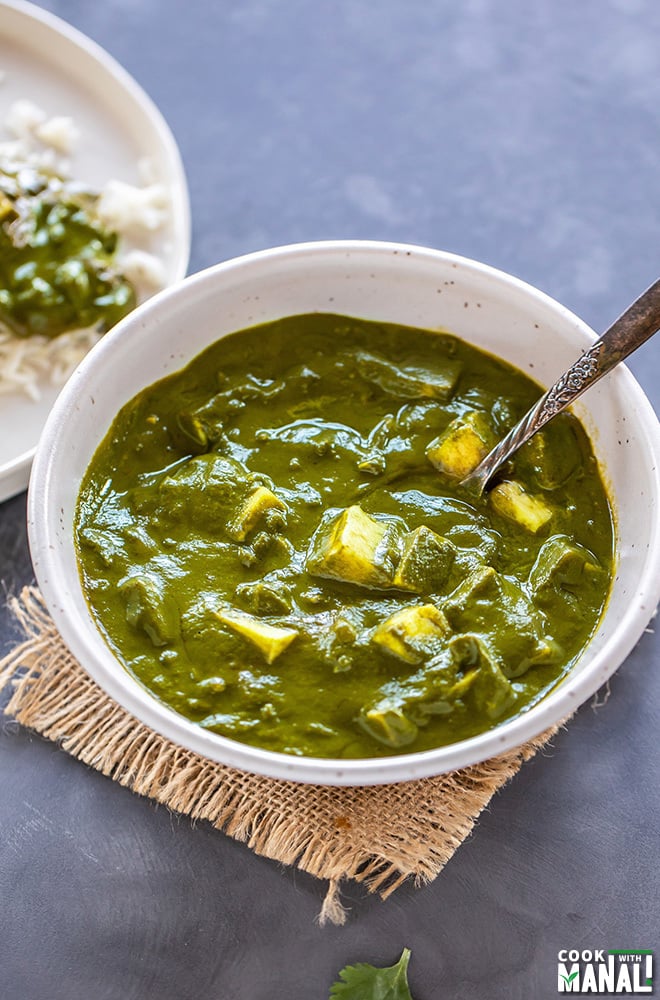 Palak Paneer Spinach With Indian Cottage Cheese Cook With Manali