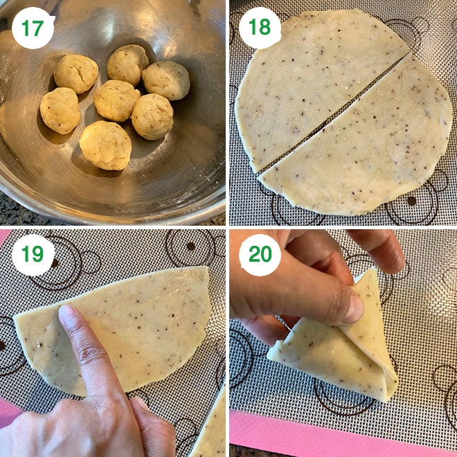 step by step picture collage of making samosa at home