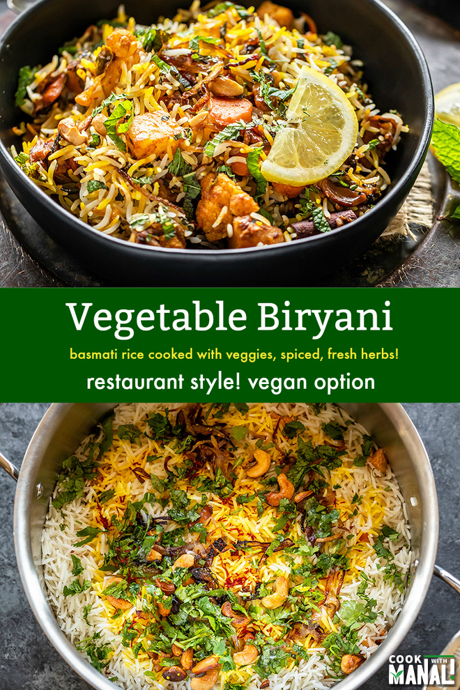 Restaurant style Vegetable Biryani - Cook With Manali