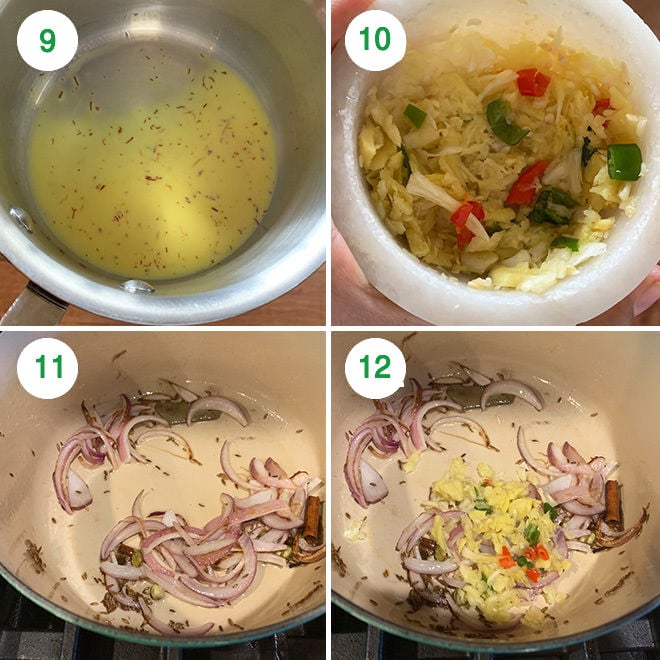 step by step process of making vegetable biryani at home