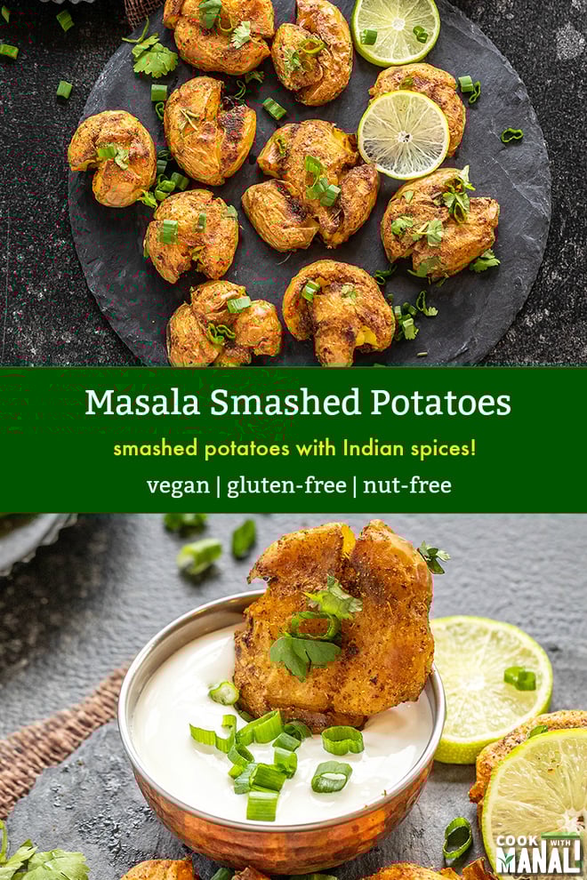 Masala Smashed Potatoes - Cook With Manali