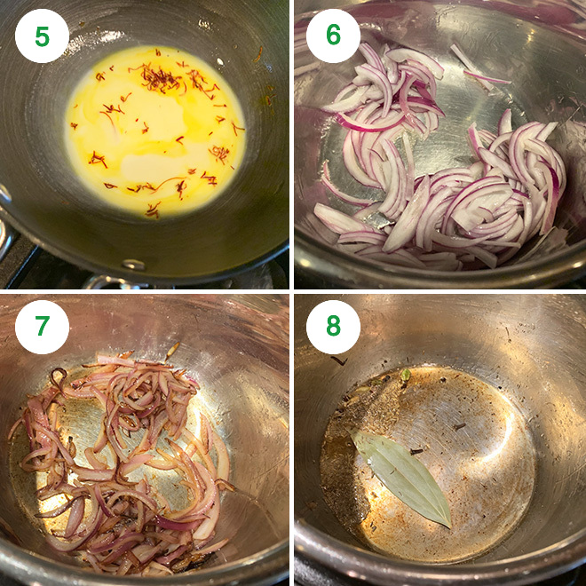 step by step picture collage of making paneer biryani in instant pot