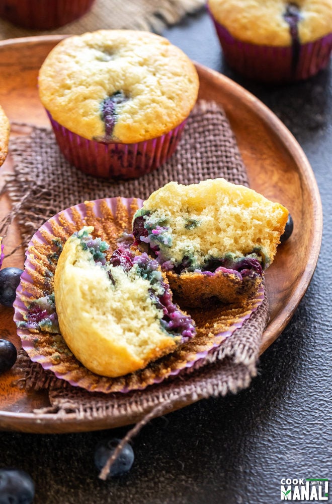 Eggless Blueberry Muffins Cook With Manali