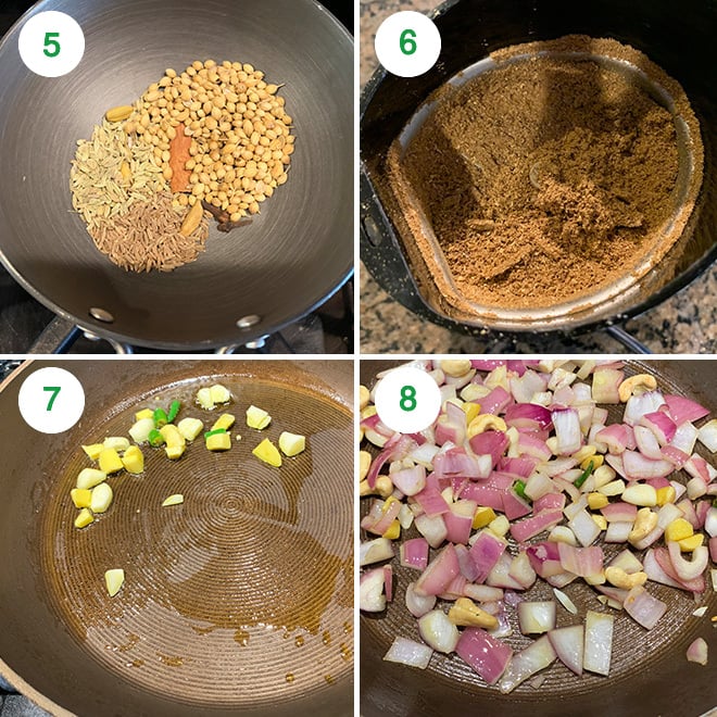 step by step picture collage of making punjabi dum aloo