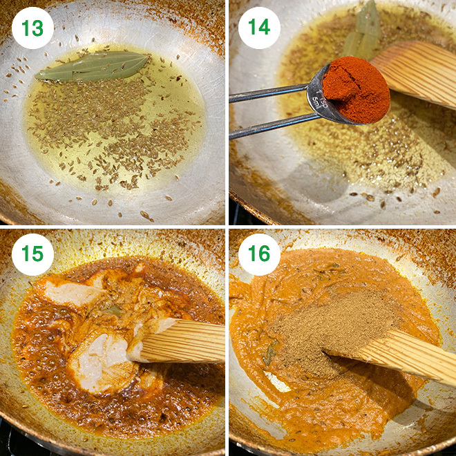 step by step picture collage of making punjabi dum aloo