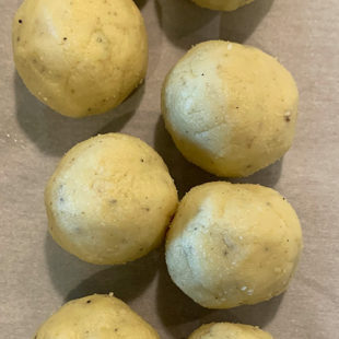 rolled dough balls