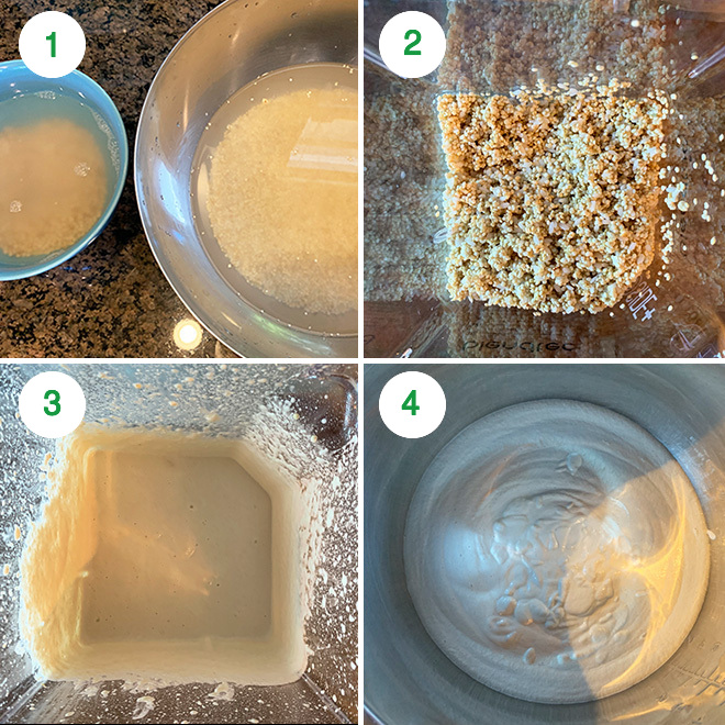 step by step picture collage of making quinoa idli