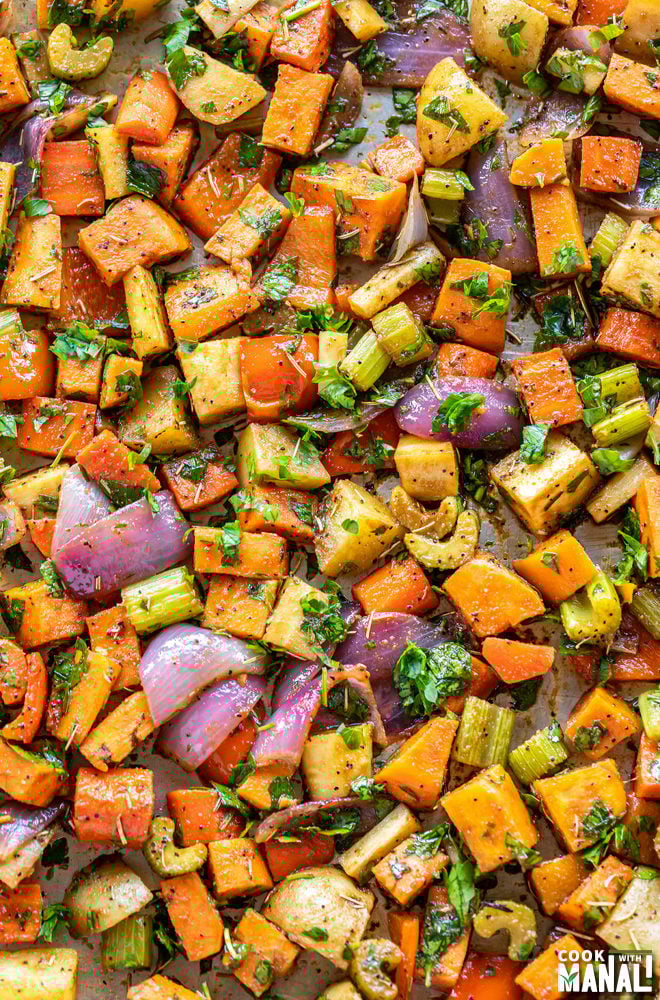 Roasted Winter Vegetables with Balsamic Vinegar Cook With Manali