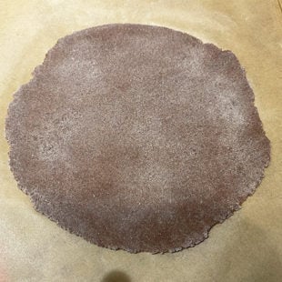 rolled ragi roti