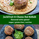 pinterest graphic for kathal kebabs