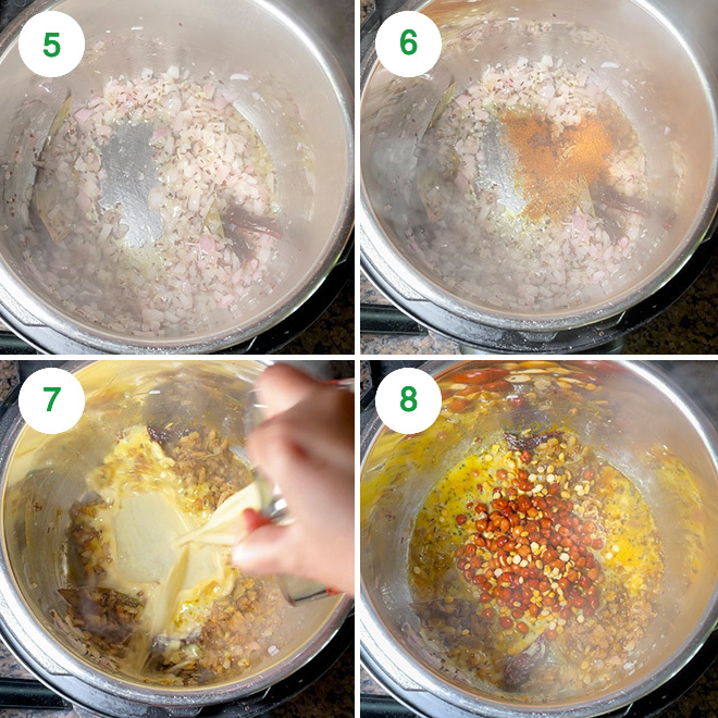 step by step picture collage of making samosa soup
