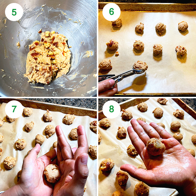 step by step picture collage of making gulab jamun cheesecake truffles