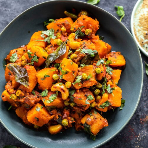 Butternut Squash & Peas Sabzi - Cook With Manali