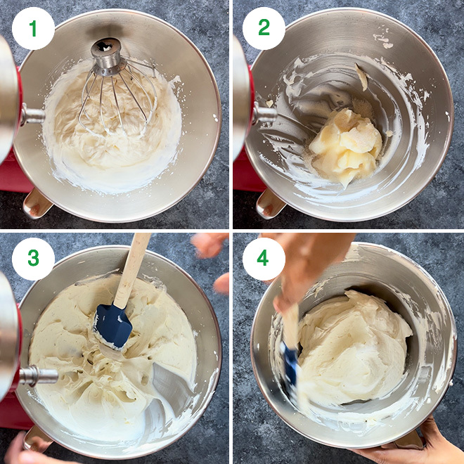 step by step picture collage of making gulab jamun tiramisu