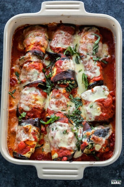 Paneer Eggplant Roll-Ups - Cook With Manali