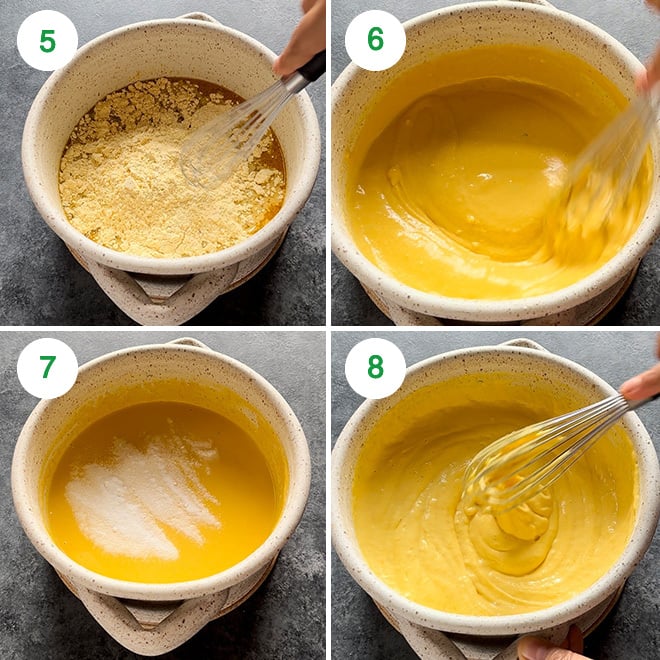 step by step picture collage of making khaman dhokla