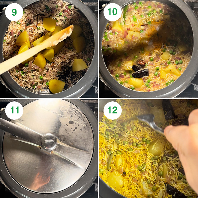 Tehri Recipe   Tahri  UP Style Vegetable Rice   - 78