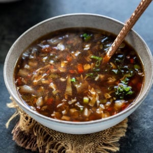 vegetable soup served in a white color bowl