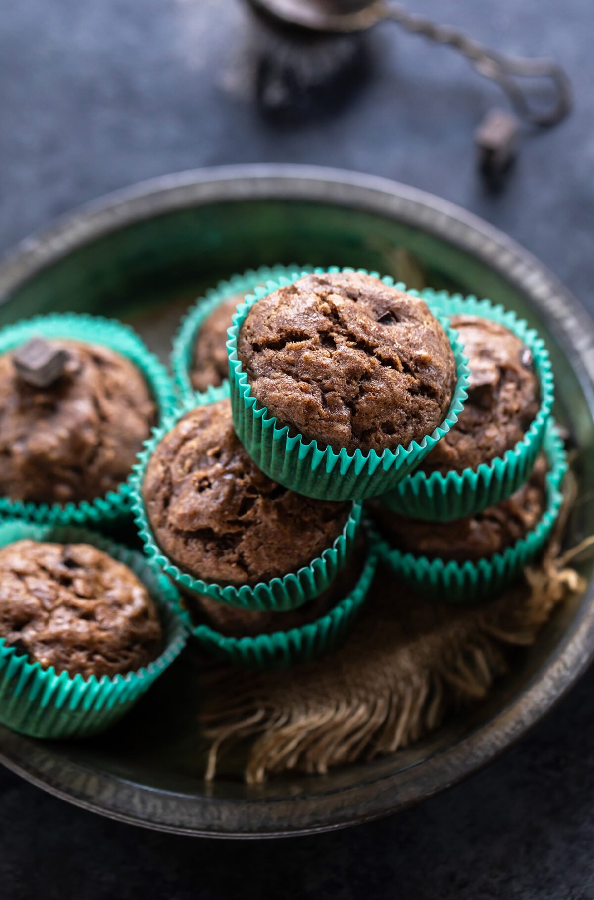 muffins stacked together