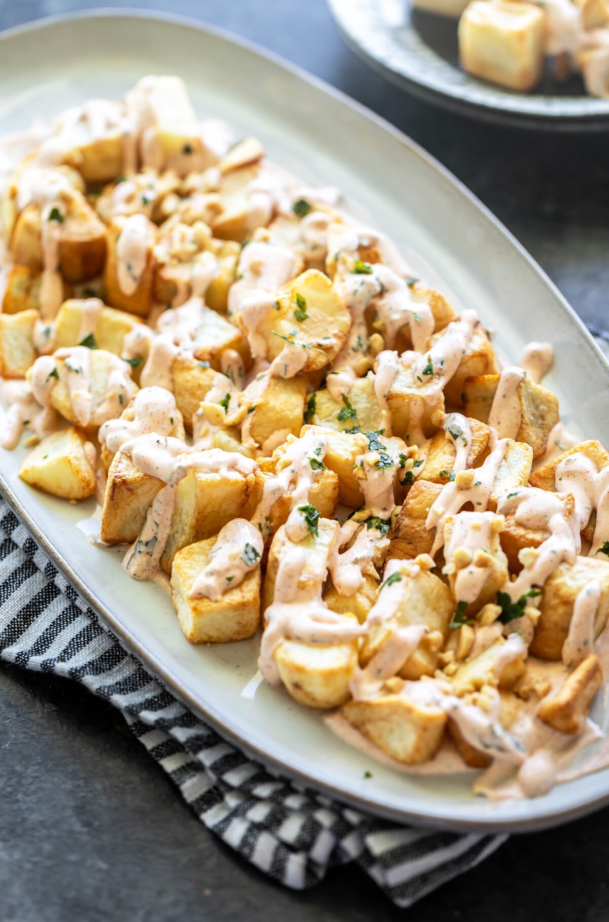 Crispy Potatoes with Curry Leaves Dip  Holiday Party Appetizer   - 68