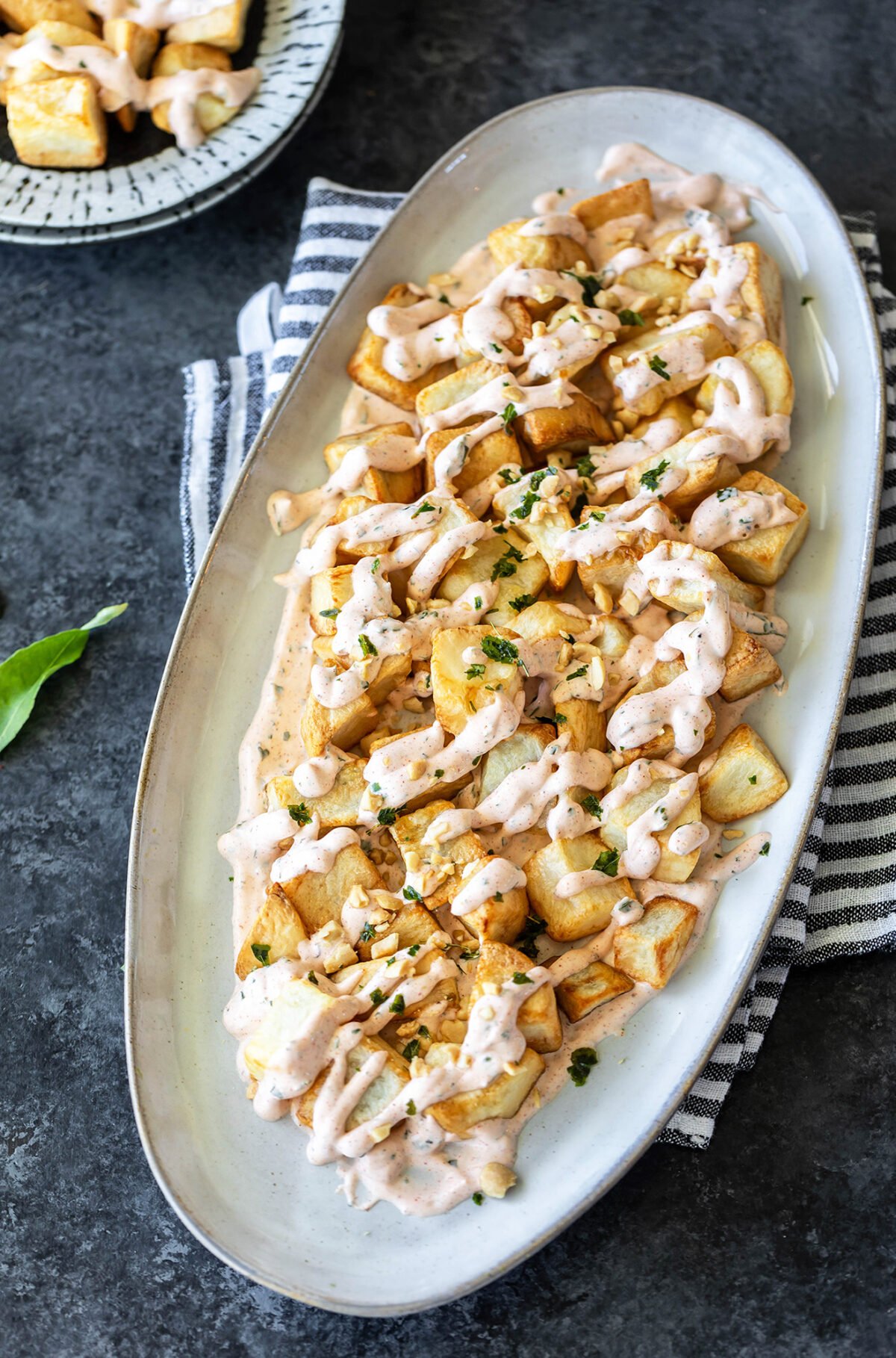 Crispy Potatoes with Curry Leaves Dip  Holiday Party Appetizer   - 68