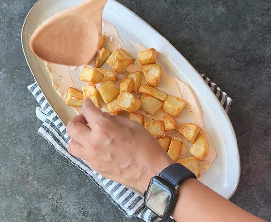 Crispy Potatoes with Curry Leaves Dip  Holiday Party Appetizer   - 71