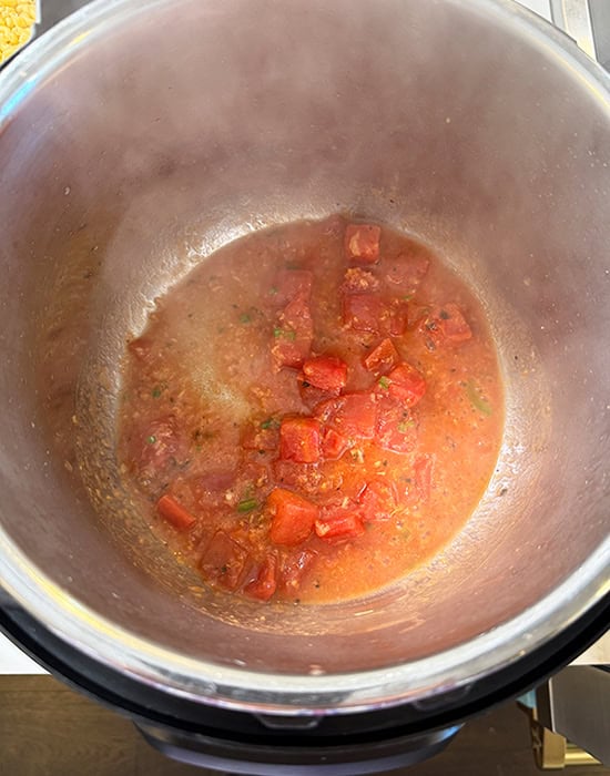 diced tomatoes in instant pot